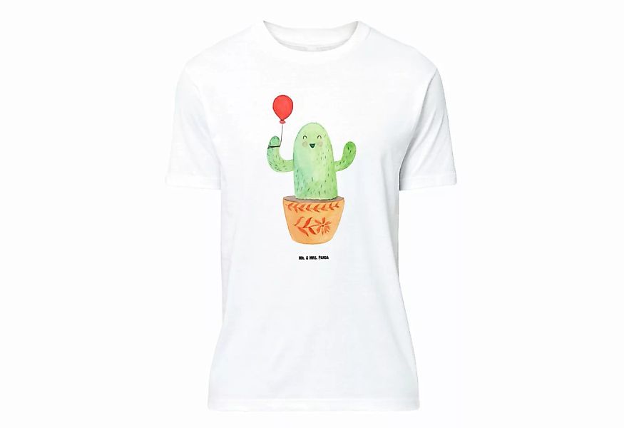Mr. & Mrs. Panda T-Shirt Kaktus Luftballon - Weiß - Geschenk, Shirt, Männer günstig online kaufen