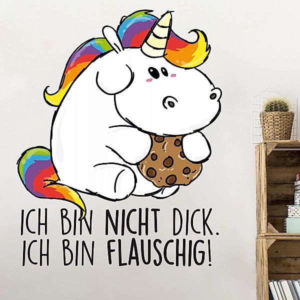 Wandtattoo Pummeleinhorn - Ich bin flauschig! günstig online kaufen