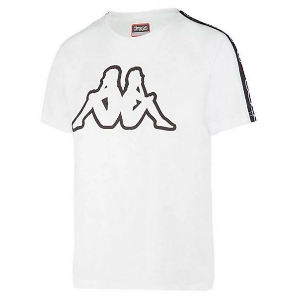 Kappa Doris Logo Tape Kurzärmeliges T-shirt XS White / Black / White günstig online kaufen