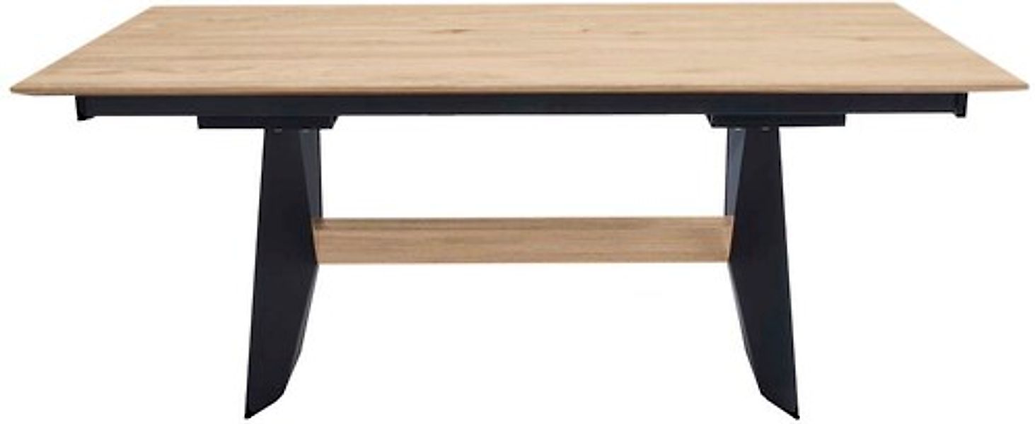 K+W Komfort & Wohnen Esstisch, Tisch fix, Gestell aus Metall mit Massivholz günstig online kaufen