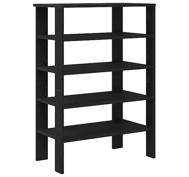 vidaXL Schuhregal Schuhregal Schwarz 61x32x87,5 cm Holzwerkstoff, 1-tlg. günstig online kaufen