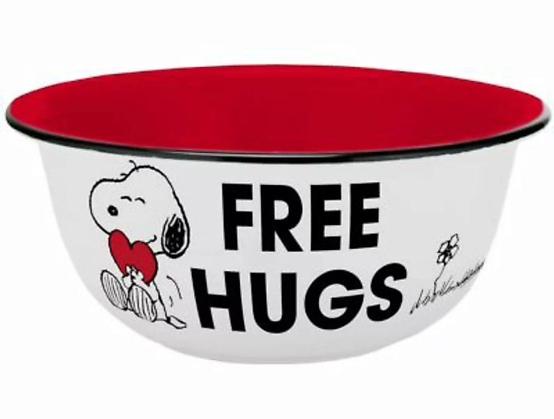 Geda Labels Müslischale Peanuts Free Hugs Emaille-Optik 600ml Müslischalen günstig online kaufen