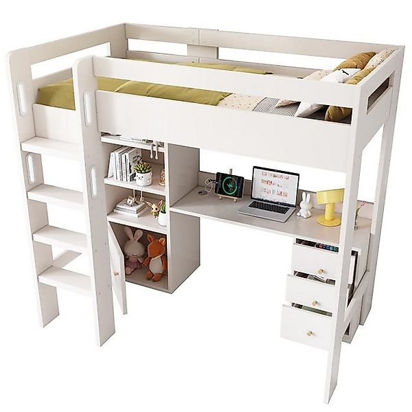 XDOVET Kinderbett Kinderbett Hochbett mit USB-C Schreibtisch,Kleiderschrank günstig online kaufen