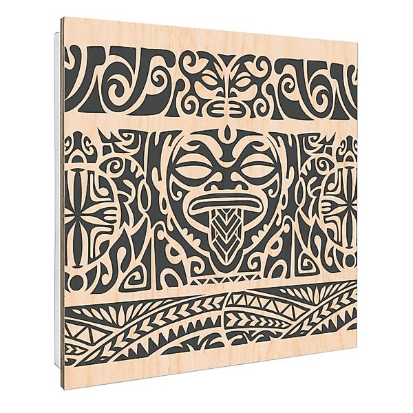 Banjado Großer Schlüsselbox Holz 30x30cm Weiß Scharnier Rechts 50 Haken Sch günstig online kaufen