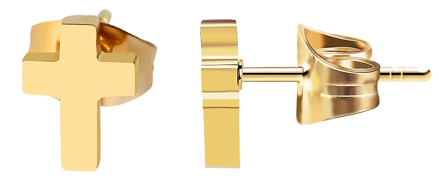 AKZENT Ohrring-Set Adeni Edelstahl Ohrstecker, Kreuz, unisex, minimalistisc günstig online kaufen