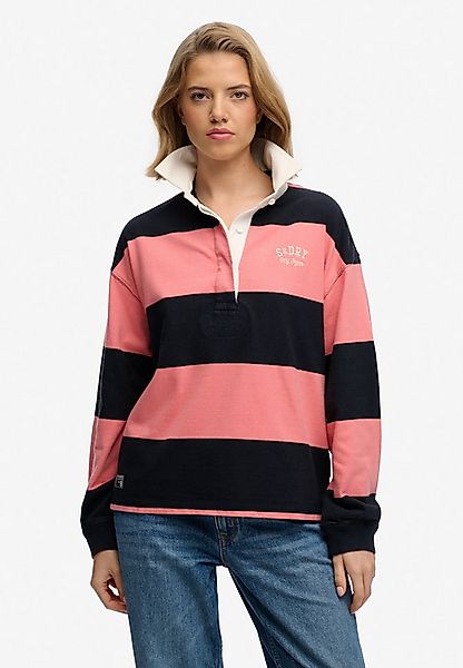 Superdry Langarm-Poloshirt HERITAGE STRIPE RUGBY TOP günstig online kaufen