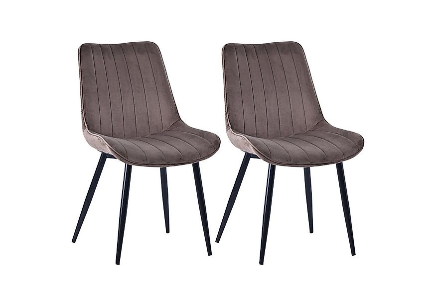 HOMAVO Esszimmerstuhl YZ1 STUHL-SET 2 Stück in Stoff oder Kunstleder – mode günstig online kaufen