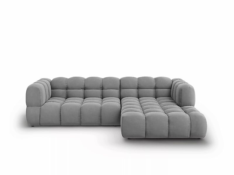 Cosmopolitan Design | 4-Sitzer-Ecksofa Sky rechts aus Samt günstig online kaufen