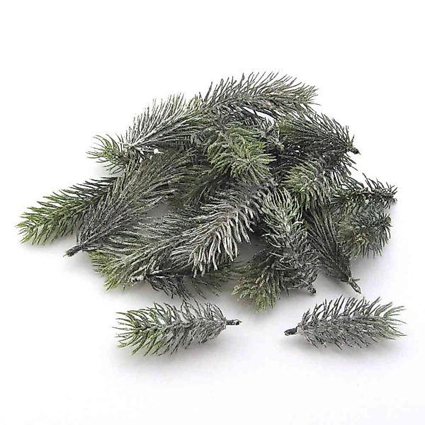 Kunstzweig Künstliches Tannenstreu, 8-13cm. 24x Tannenzweig, günstig online kaufen