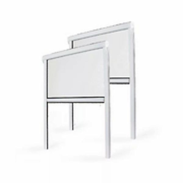 Avosdim 2 Insektenschutzrollo für Fenster PVC 100cm x 160cm Weiß günstig online kaufen