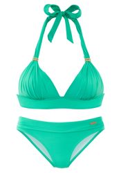 LASCANA Triangel-Bikini Toni mit goldfarbenen Accessoires günstig online kaufen