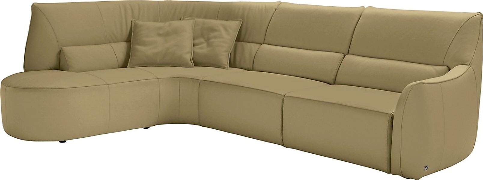 Egoitaliano Ecksofa "Puffy, extravagant & edel, Retro Designsofa, hoher Sit günstig online kaufen