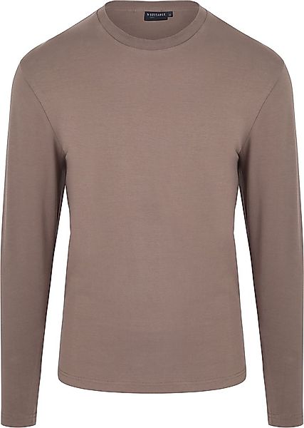 Suitable Respect Longsleeve Heavy T-shirt Taupe - Größe S günstig online kaufen