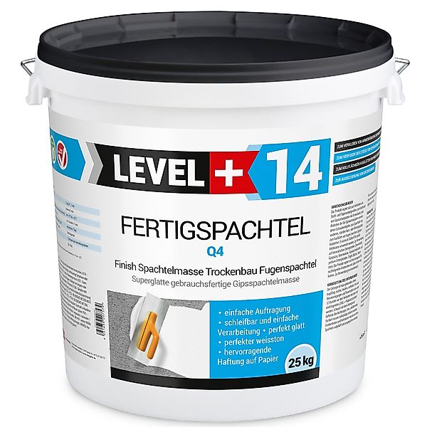 Level+ Fertigspachtel LEVEL+ Fertigspachtel Spachtelmasse Glättmasse günstig online kaufen
