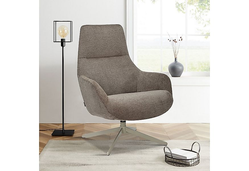 OTTO home Drehsessel CLARINDA moderner Ohrensessel drehbar, TV-Sessel, Rela günstig online kaufen