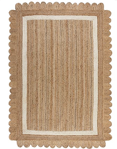 FLAIR RUGS Teppich »Grace«, rechteckig, 7 mm Höhe, aus 100% Jute, fußbodenh günstig online kaufen