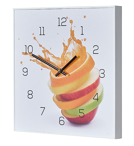 Levandeo® Wanduhr (Wanduhr 30x30cm Uhr PVC günstig online kaufen