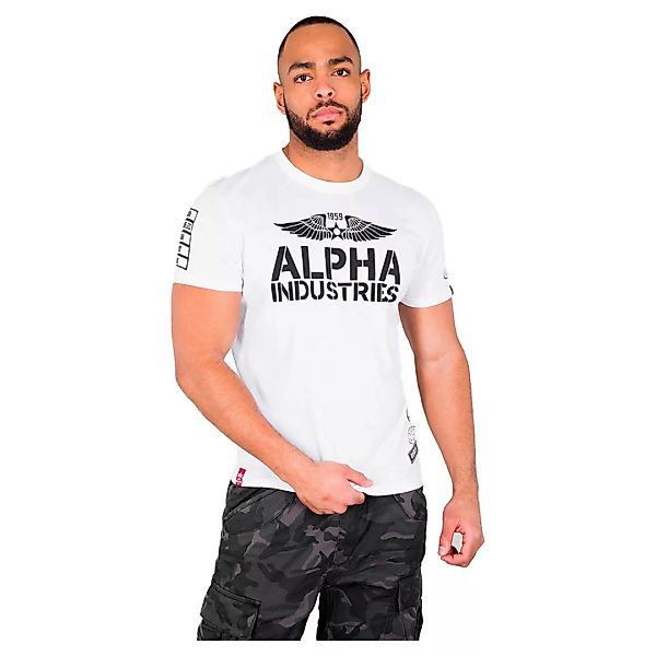 Alpha Industries Rebel Kurzärmeliges T-shirt L White günstig online kaufen