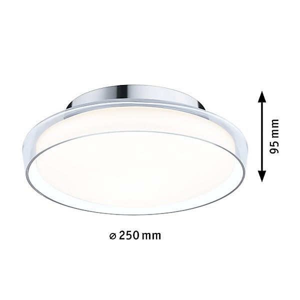 Paulmann LED Deckenleuchte »Selection Bathroom Luena IP44 11,5W 3000K Chrom günstig online kaufen