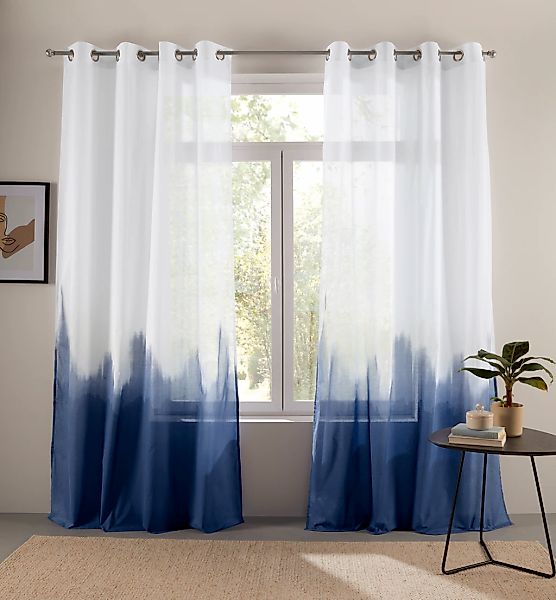 Bruno Banani Gardine "Nevalla" Ösen 1 Stk. tlg. modern, Farbverlauf, Wohnzi günstig online kaufen