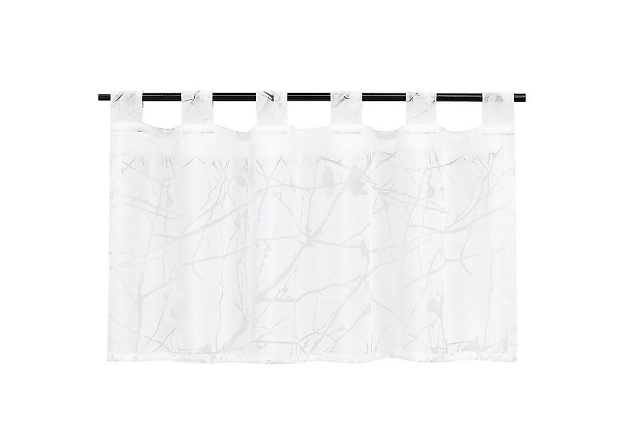 Joyswahl Scheibengardine, Schlaufen, transparent, Voile Ausbrenner, Pflaume günstig online kaufen