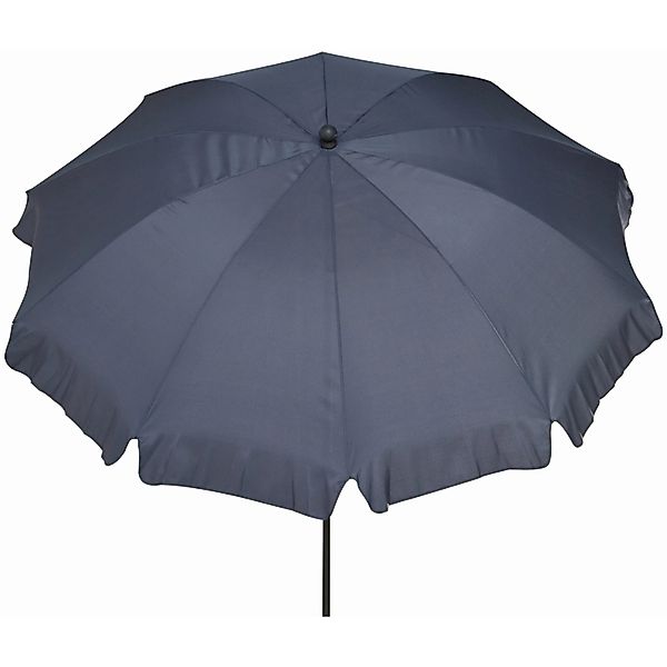 Siena Garden Marktschirm Ø 200 cm Grau mit Push-Up Mechanik günstig online kaufen