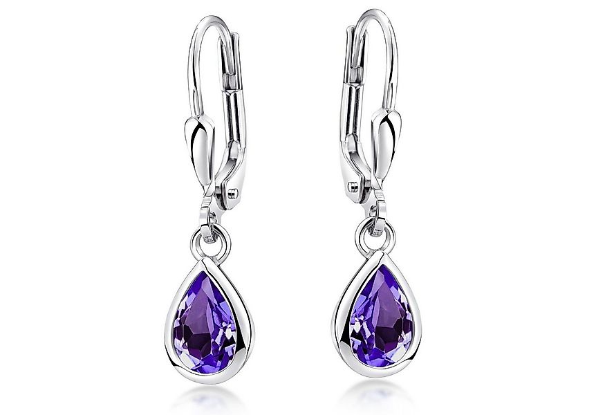 Materia Paar Ohrhänger Damen Amethyst Lila Edelstein SO-448, 925 Sterling S günstig online kaufen
