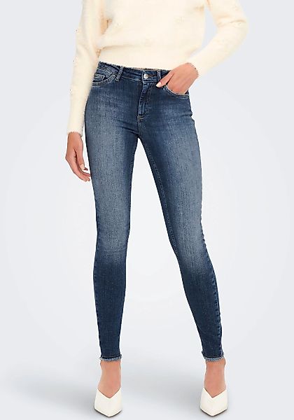 ONLY Ankle-Jeans "ONLBLUSH MID SK ANK RAW DNM´" günstig online kaufen