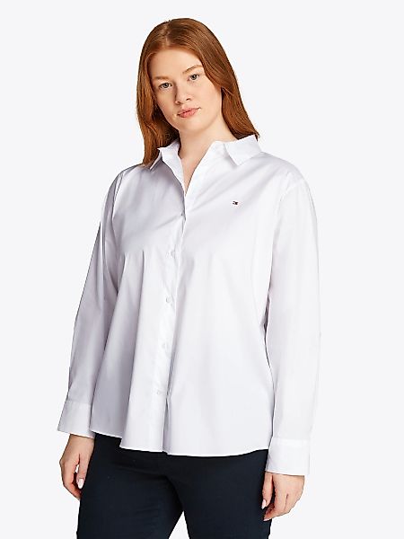 Tommy Hilfiger Curve "CRV ESS POPLIN REGULAR SHIRT" in Großen Größen, Popel günstig online kaufen