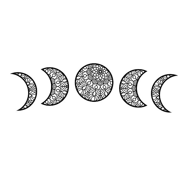 Namofactur Wanddekoobjekt Mondphasen Mandala Holz Wand günstig online kaufen