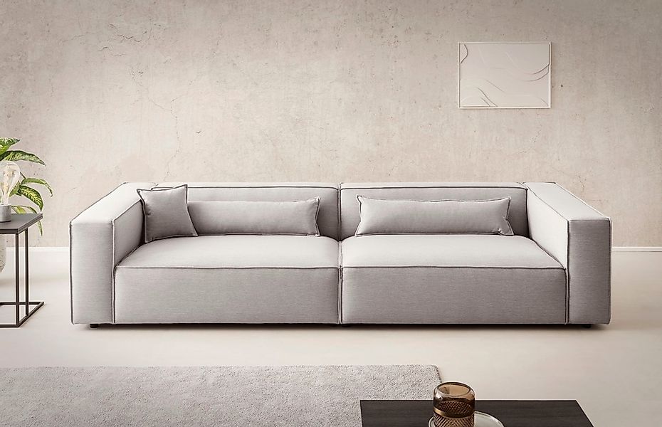 LeGer Home by Lena Gercke 3-Sitzer "PIARA XXL, Sofa mit Kedernaht in Cord, günstig online kaufen