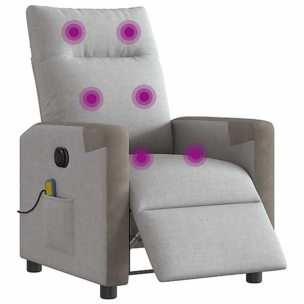 vidaXL Massagesessel Elektrisch Wolkengrau Stoff 3324084 günstig online kaufen