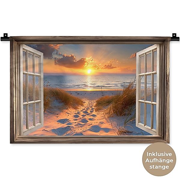 MuchoWow Wandteppich Durchblick - Strand - günstig online kaufen