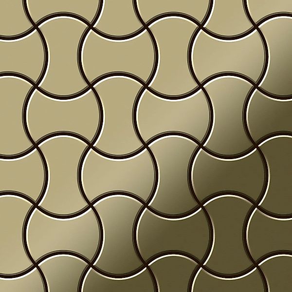 ALLOY Mosaik Fliese Massiv Metall Messing Gewalzt Gold 1,6mm Stark Infinit- günstig online kaufen