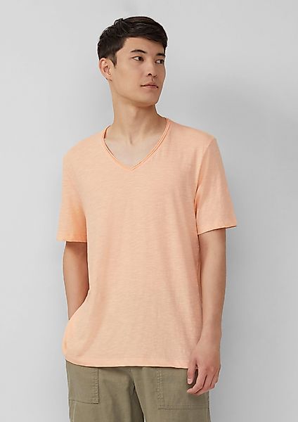 s.Oliver Kurzarmshirt Luftiges T-Shirt mit V-Ausschnitt günstig online kaufen