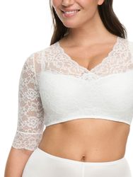 Susa Dirndlbluse Wiesn-Zauber florale Spitze, halbarm, günstig online kaufen