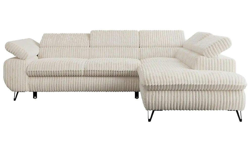 Ecksofa mit Schlaffunktion Peter ¦ beige ¦ Maße (cm): B: 273 H: 76 Polsterm günstig online kaufen