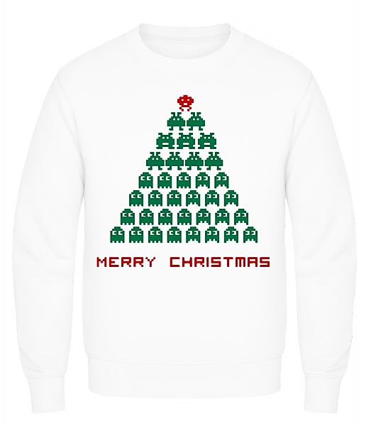 Merry Christmas Pixel Monster · Männer Pullover günstig online kaufen