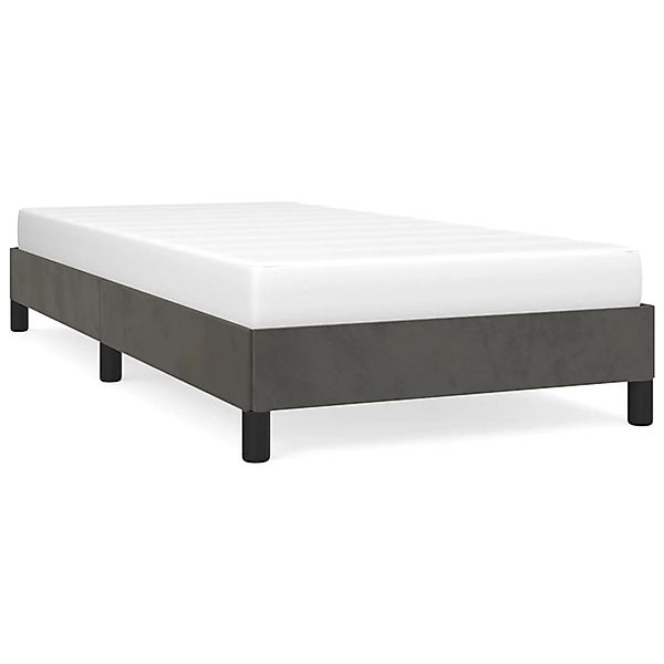 vidaXL Bettgestell Dunkelgrau 90x200 cm Samt Modell 21399416 günstig online kaufen