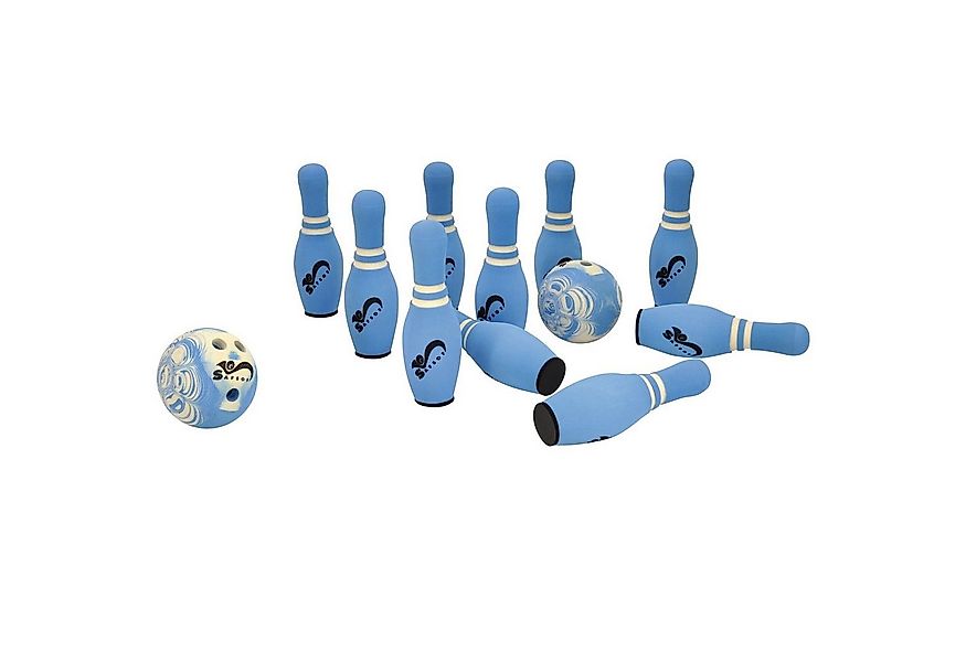 EDUPLAY Spielzeug-Gartenset Soft-Bowling mit 10 Pins und 2 Bowling Kugeln günstig online kaufen