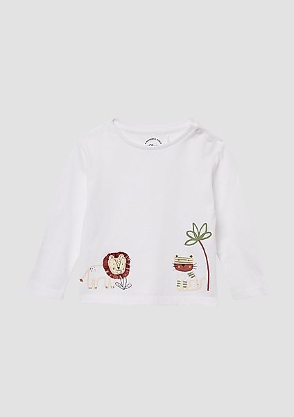 s.Oliver Langarmshirt Longsleeve aus Baumwolle mit günstig online kaufen
