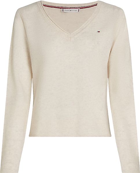 Tommy Hilfiger Strickpullover SOFT WOOL V-NK günstig online kaufen