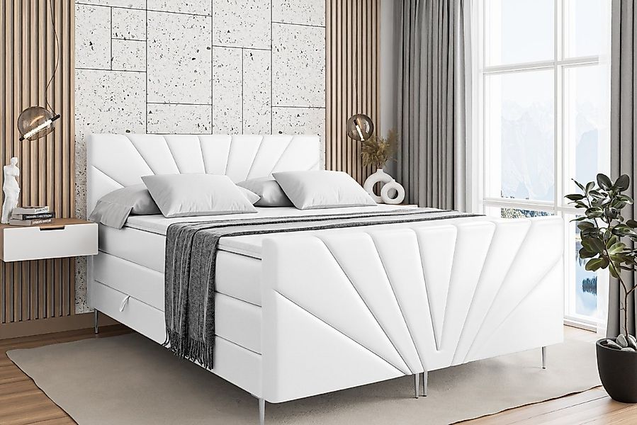 ALTDECOR Boxspringbett MILTIO-F-Z KING (Multipocket-Matratze H4, H3 Matratz günstig online kaufen