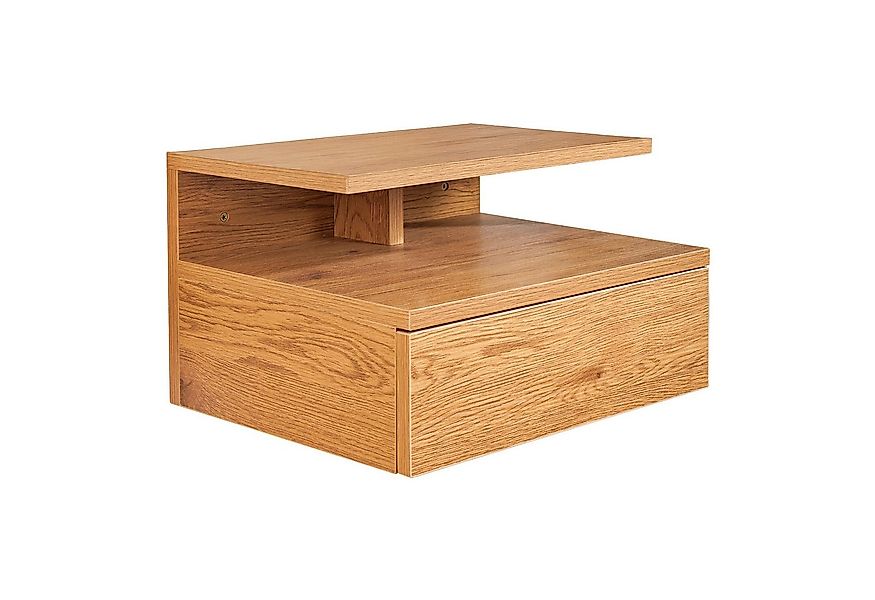 riess-ambiente Nachttisch FLOATING 35cm natur · hängendes Regal mit Schubla günstig online kaufen