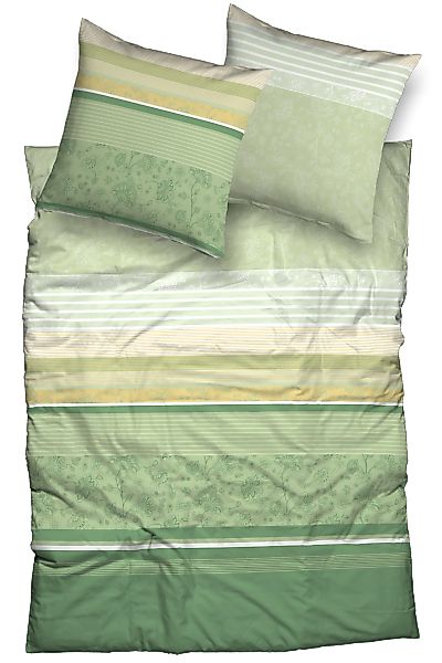 CASATEX Bettwäsche "Teri" 3 Stk. tlg. zarte Blüten und Streifen, frische, e günstig online kaufen