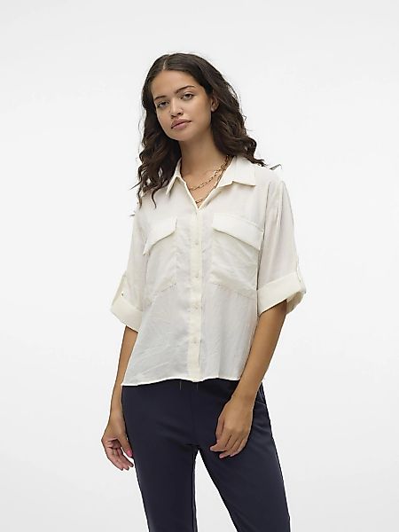 Vero Moda Kurzarmbluse "VMFABIANA 3/4 SHIRT VMA NOOS" günstig online kaufen