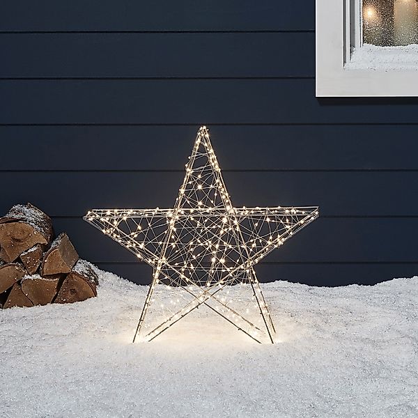 Lights4fun LED-Stern für außen 60cm LED Stern Weihnachtsdeko außen, LED fes günstig online kaufen