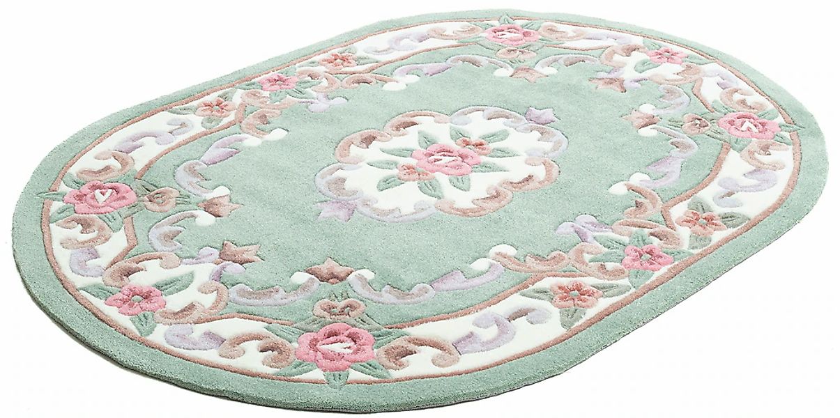 THEKO Vintageteppich  Ming ¦ grün ¦ Synthetische Fasern ¦ Maße (cm): B: 190 günstig online kaufen