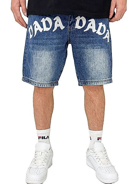 DADA Supreme Jeansshorts Loose Baggy Denim Bermuda mit Frontlogo Front Logo günstig online kaufen