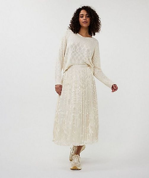 Esqualo Sommerrock Esqualo Pliseerock Changeant Creme 40 günstig online kaufen